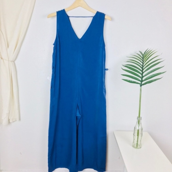 Rokoko by Dazz  Blue Wide Leg Jumper Jumpsuit ASOS - Picture 2 of 10